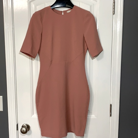 H&M Light Pink Open Back Body-con Dress - Picture 1 of 7